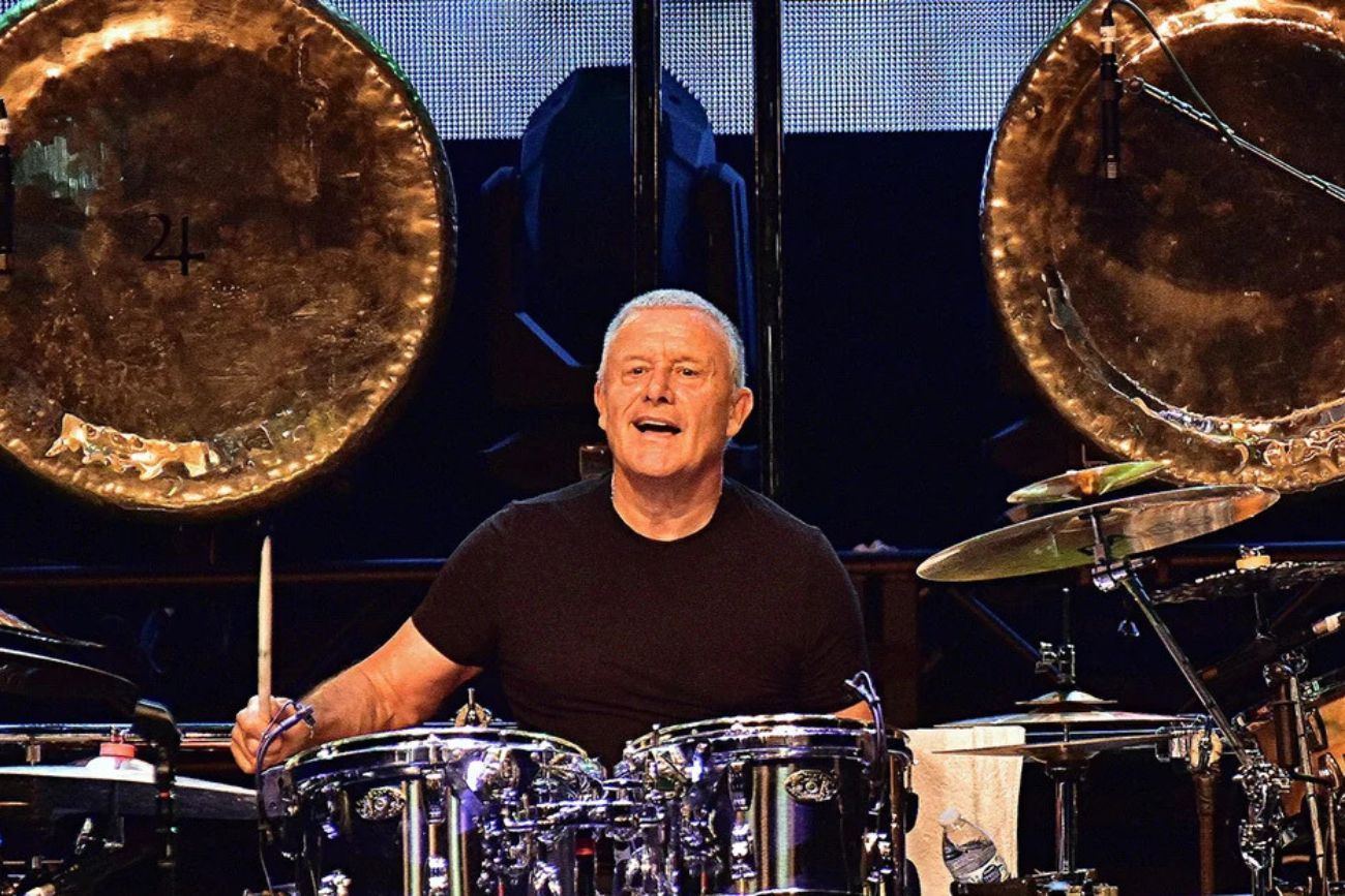 Carl Palmer, el baterista de Emerson, Lake & Palmer.