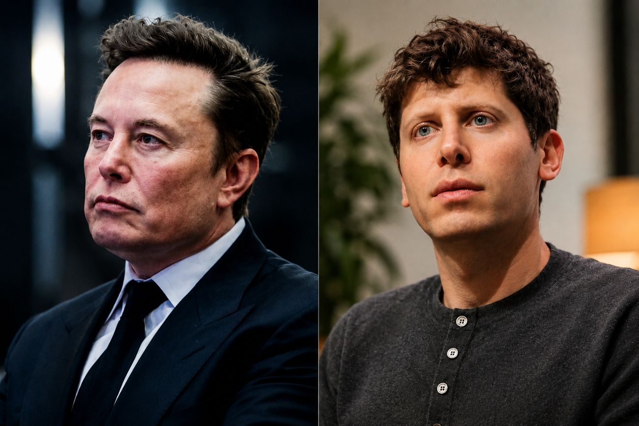 Elon Musk y Sam Altman.