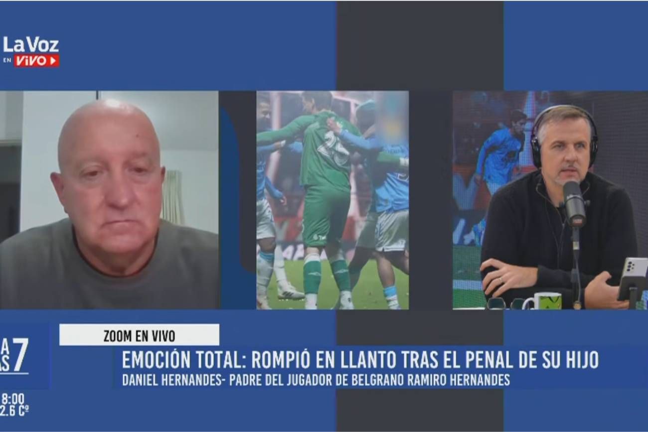 El padre de Ramiro Hernandes en La Voz en Vivo.