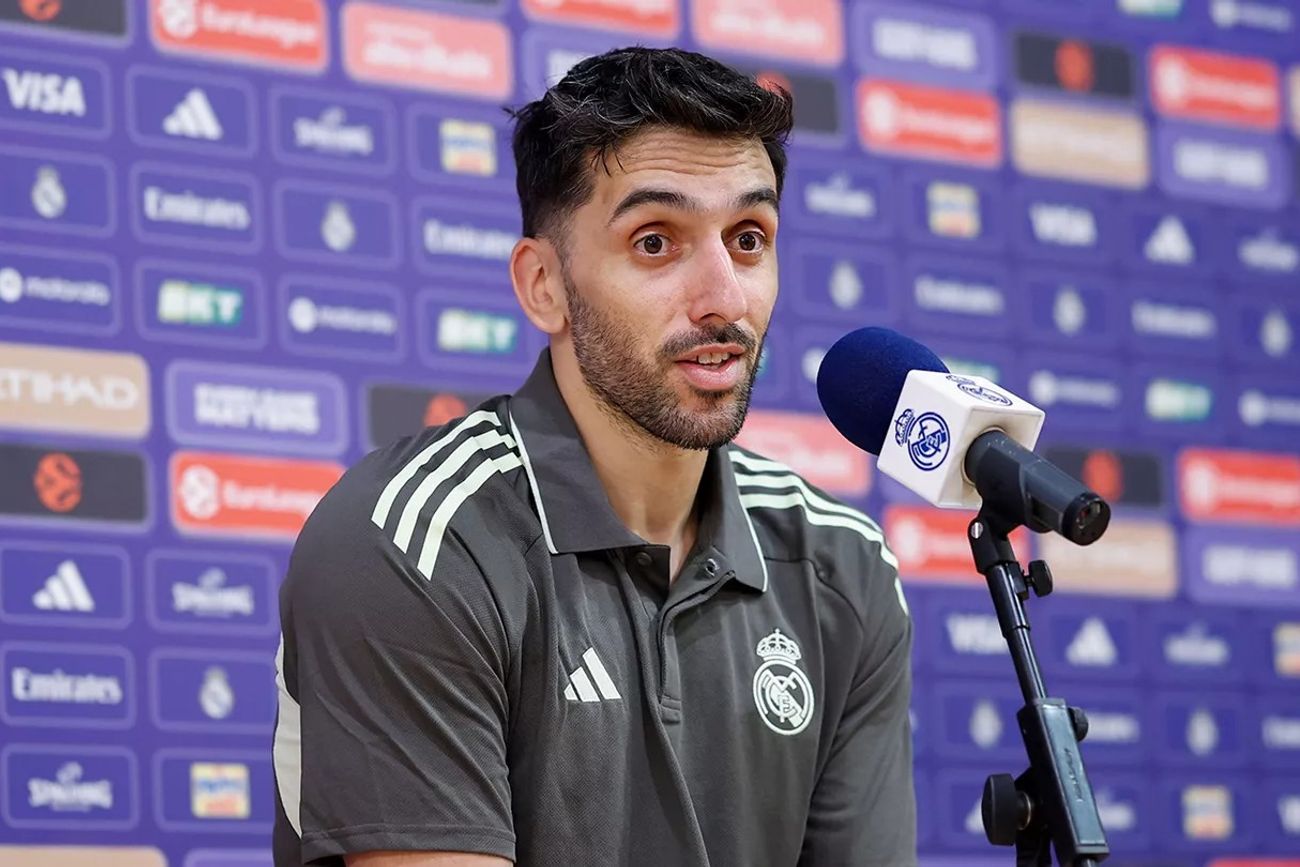 "Me toca quizá tener un poquito más responsabilidad e intentaré dar de ese plus de estar bien físicamente, de marcar la jugada indicada, de ser agresivo", indicó Facundo Campazzo. (Prensa Real Madrid) 