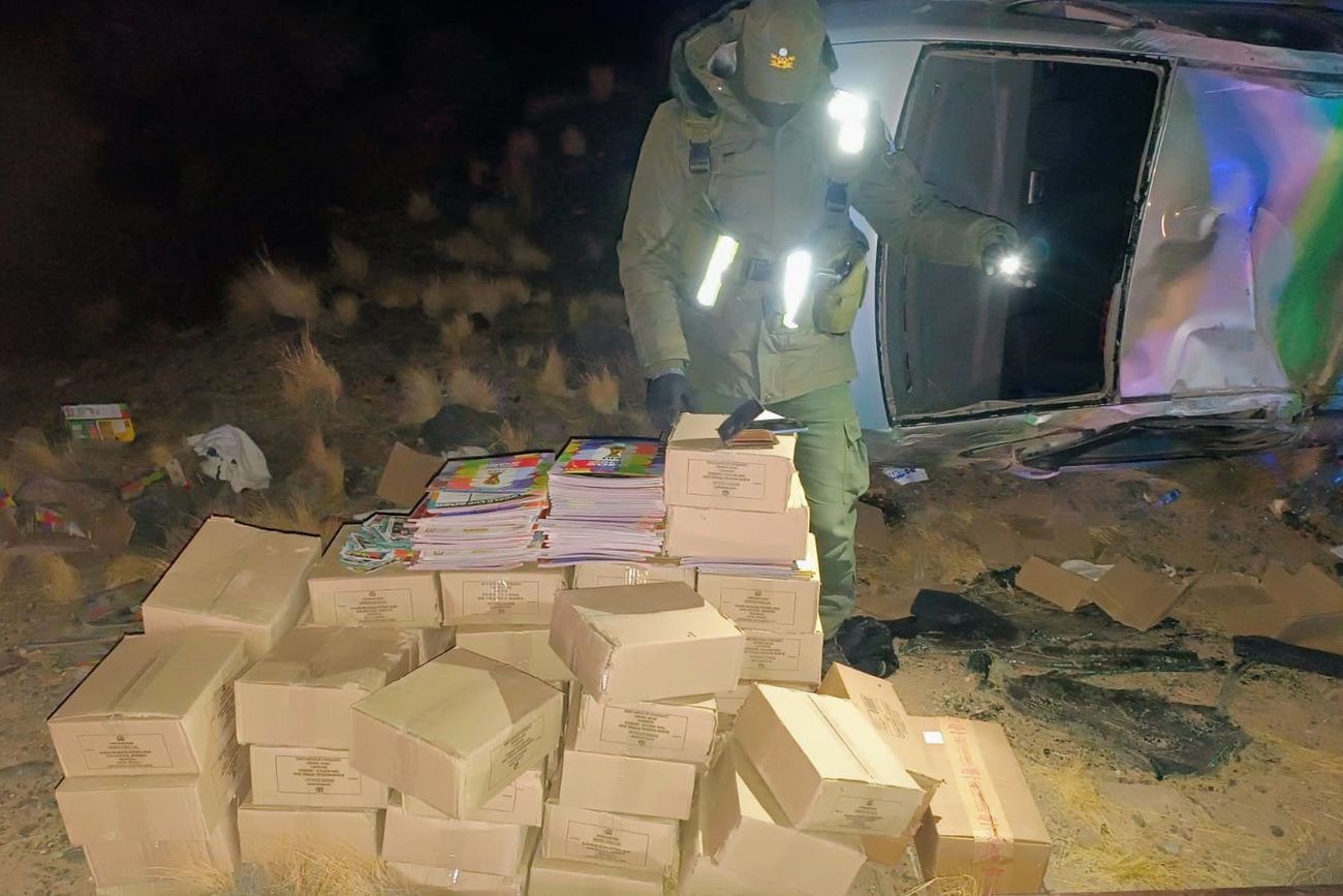 El secuestro de la mercadería. (Gendarmería)