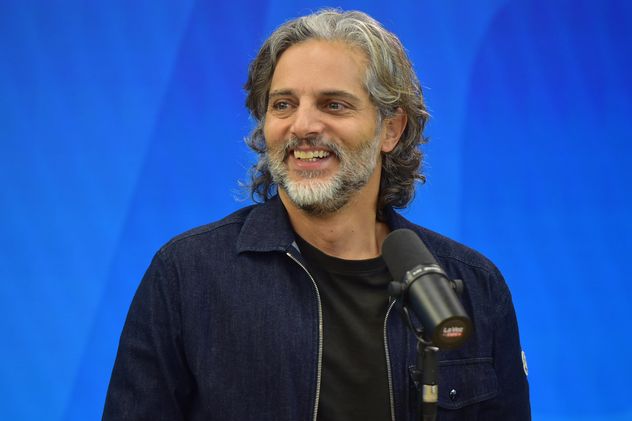 Joaquín Furriel, actor, en el streaming de La Voz en Vivo.  