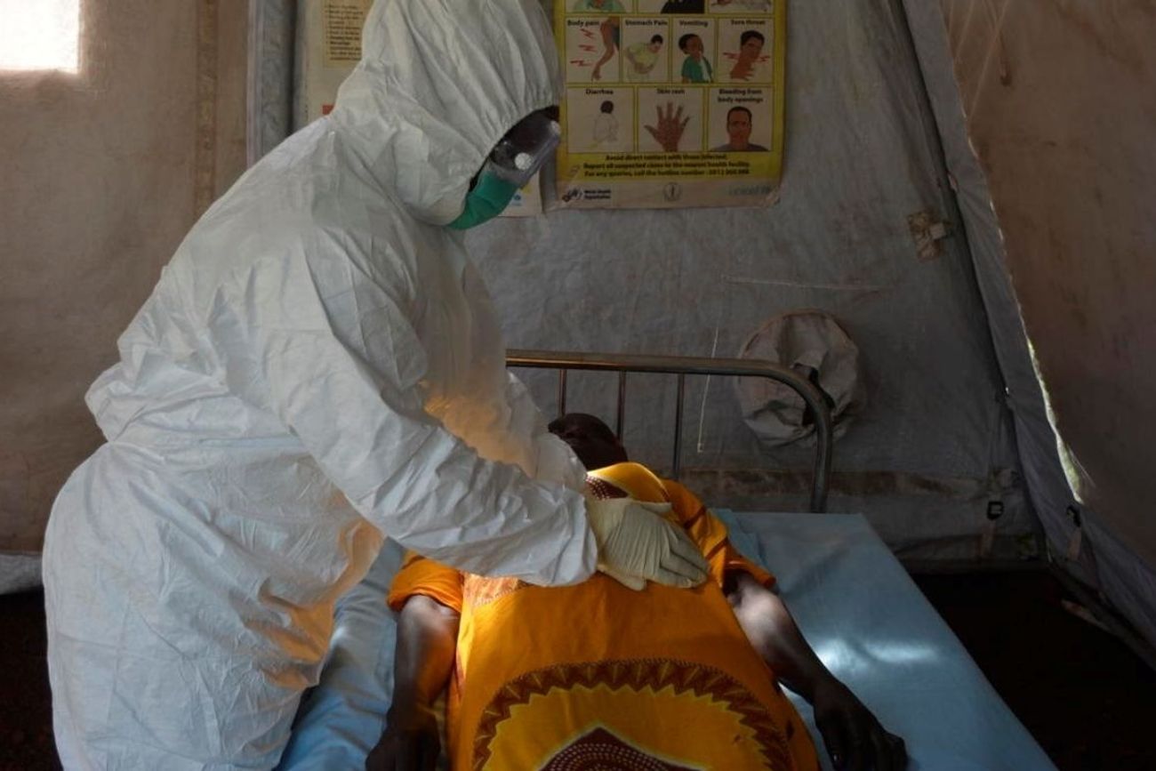Brote de ébola en el Congo, África.