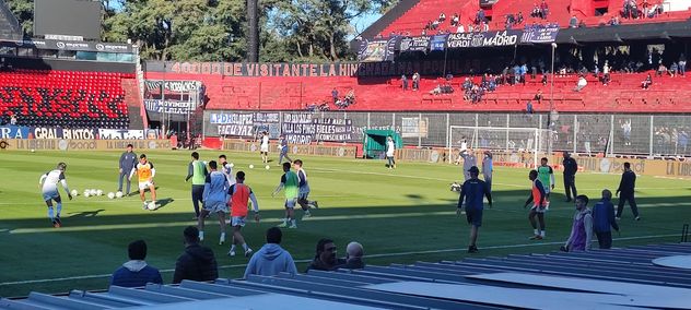 Hinchas de Talleres en Rosario.