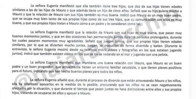 La declaración de la China Suárez.
