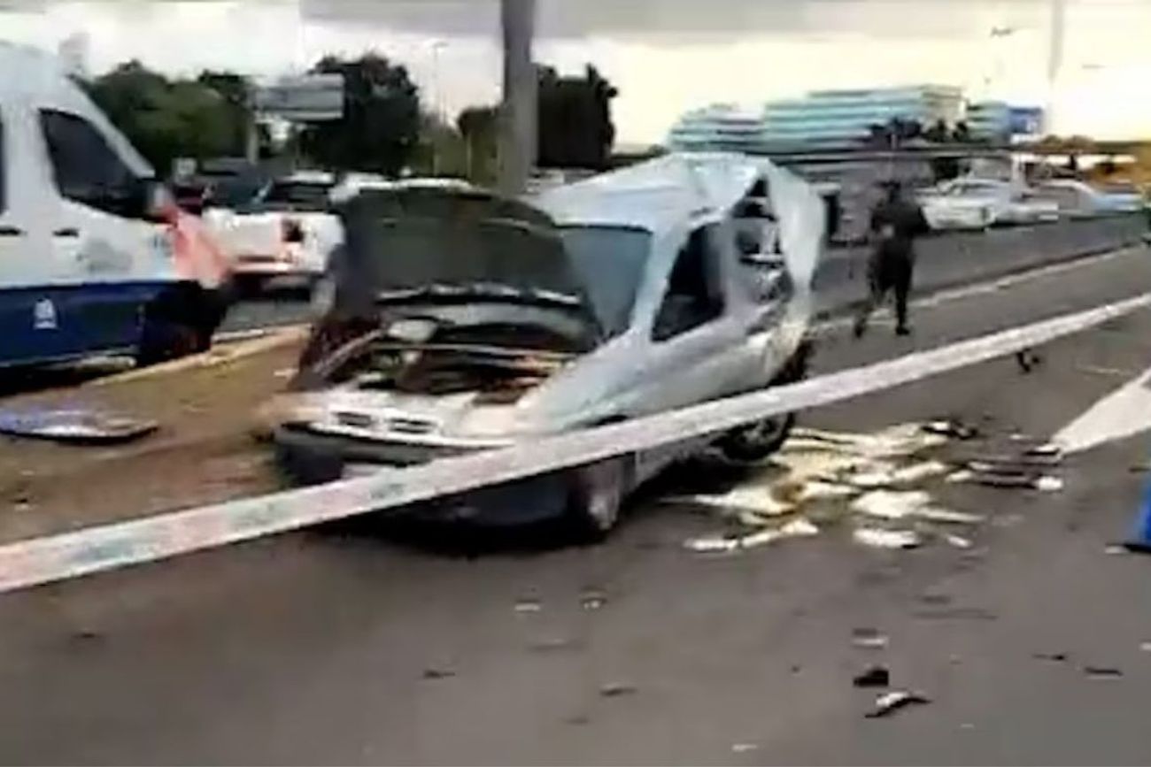 Trágico choque múltiple entre tres vehículos en Panamericana: una persona murió y otra resultó herida
