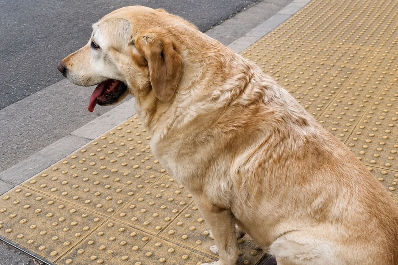 Hallaron sano y salvo a un perro lazarillo perdido en Nueva Córdoba