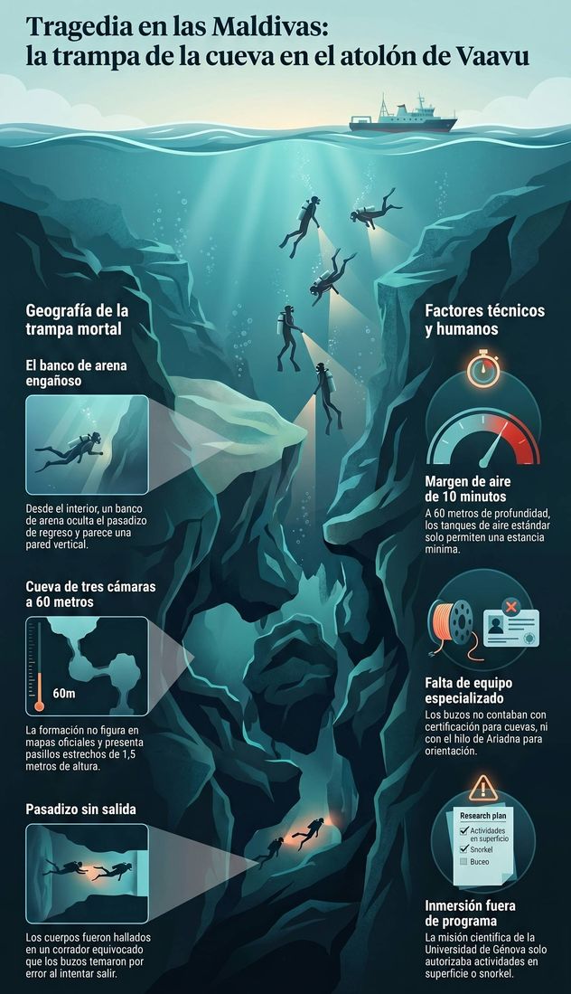 Tragedia en Maldivas. Infografía.