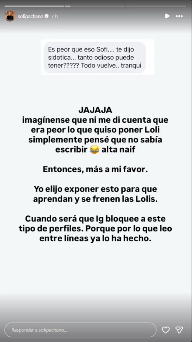 Sofía Pachano habló de las críticas a su apariencia física luego de ser mamá.