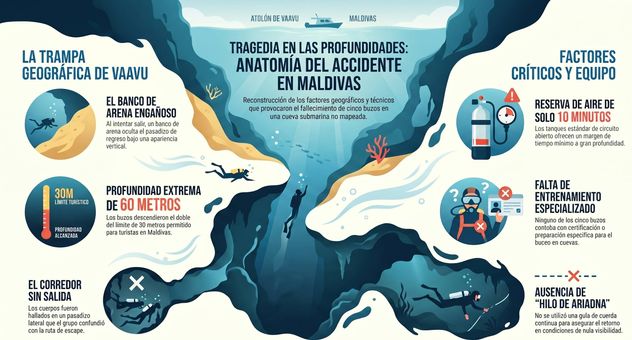 Tragedia en Maldivas. Infografía.