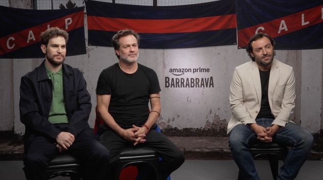 Matías Mayer, Gastón Pauls y Jesús Braceras en el junket de Barrabrava 2.