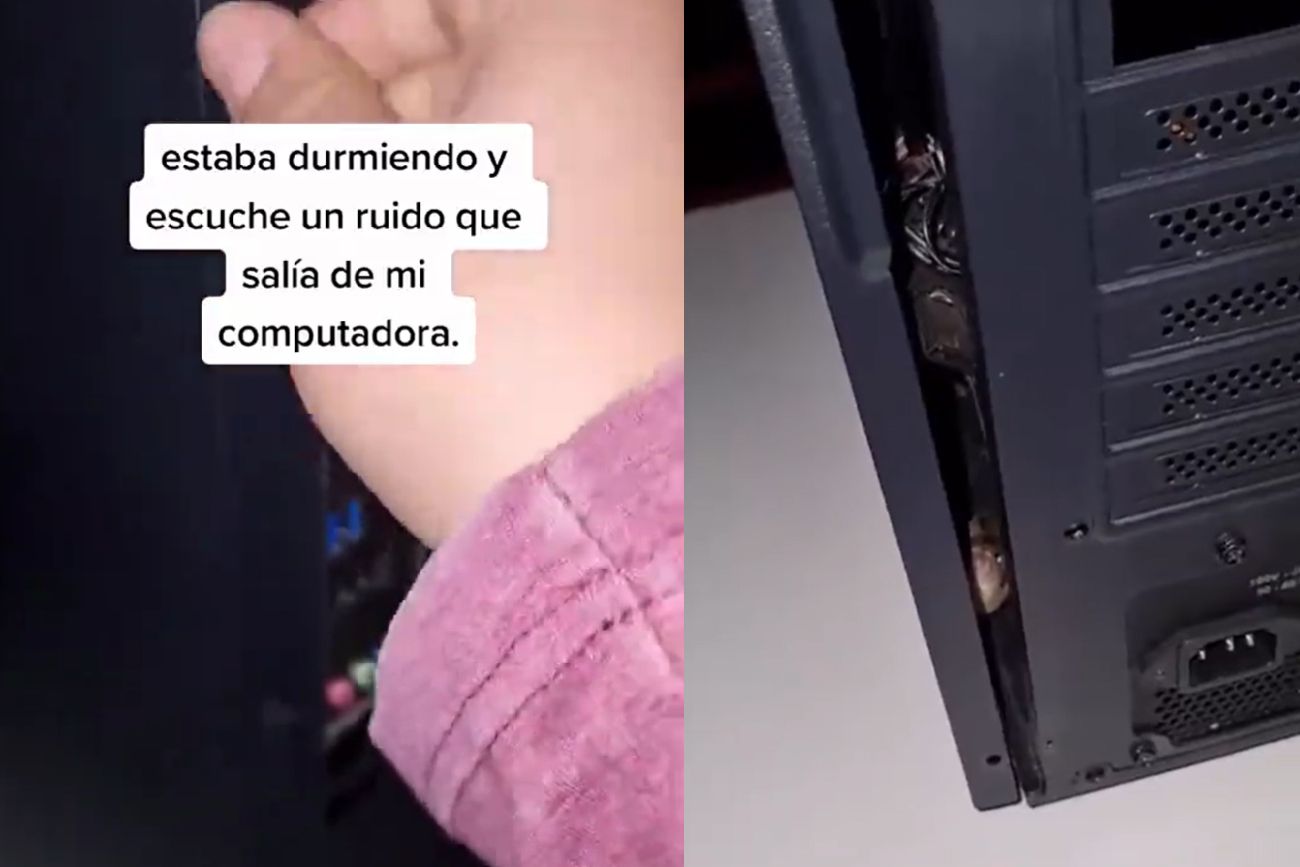 Desarmó la PC por un ruido extraño y lo que encontró adentro es viral en TikTok: "Te quedó el mouse adentro"