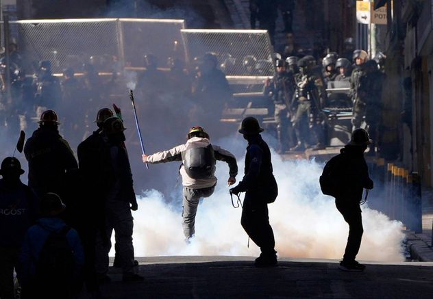Caos en Bolivia por las múltiples manifestaciones.