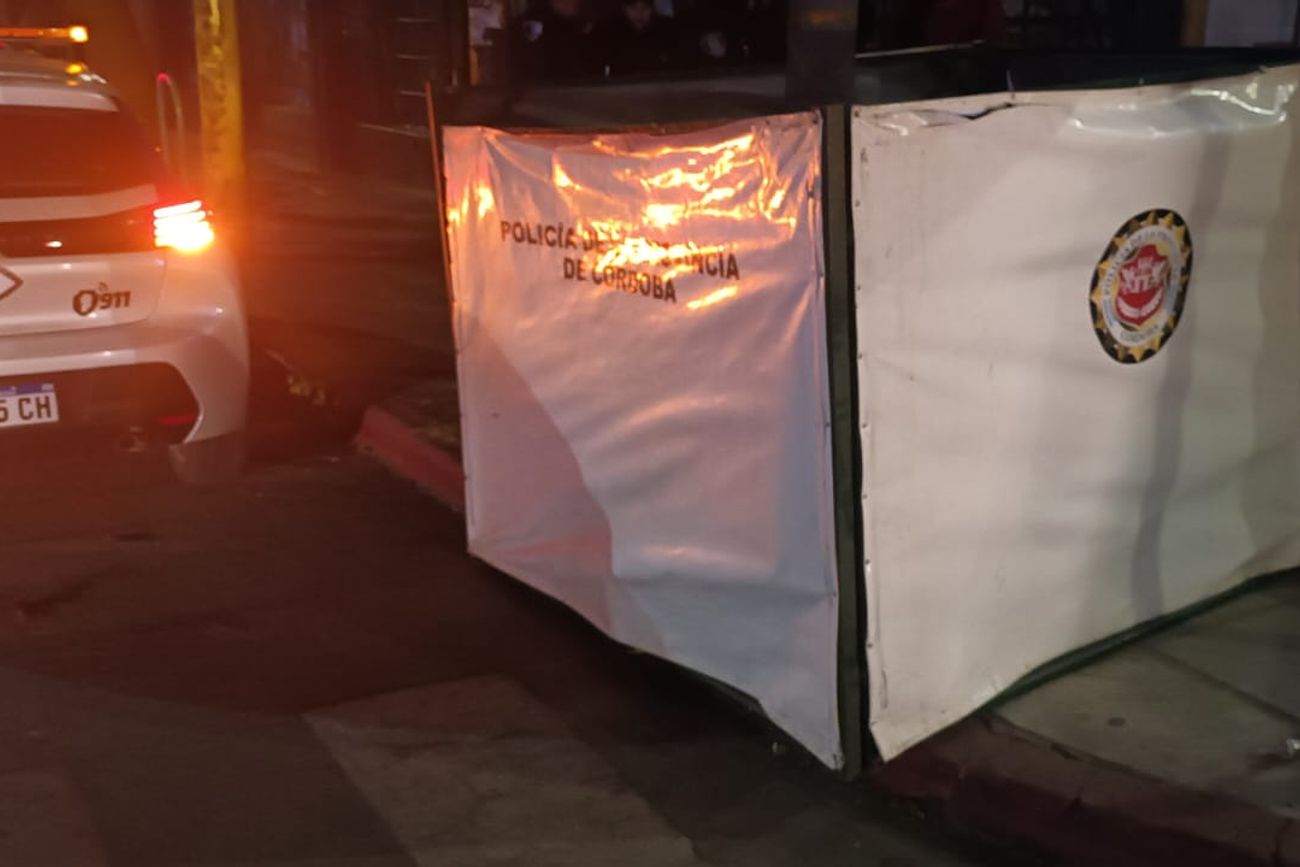 La zona donde murió el hombre. (Policía) 