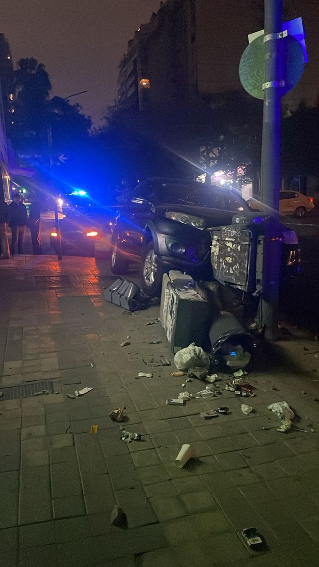 Así terminó la camioneta.