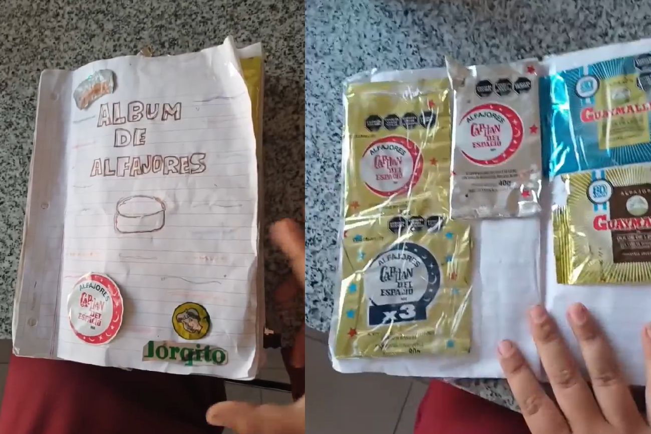 "Un visionario": armó un álbum con envoltorios de alfajores argentinos y las marcas se pelean por patrocinarlo