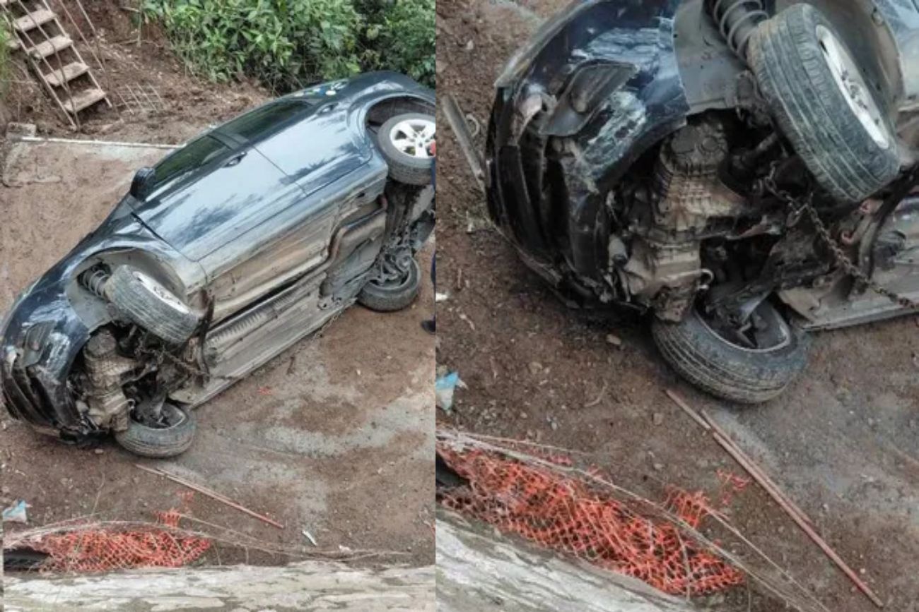 Jujuy: un joven sobrevivió tras caer con su auto por un barranco