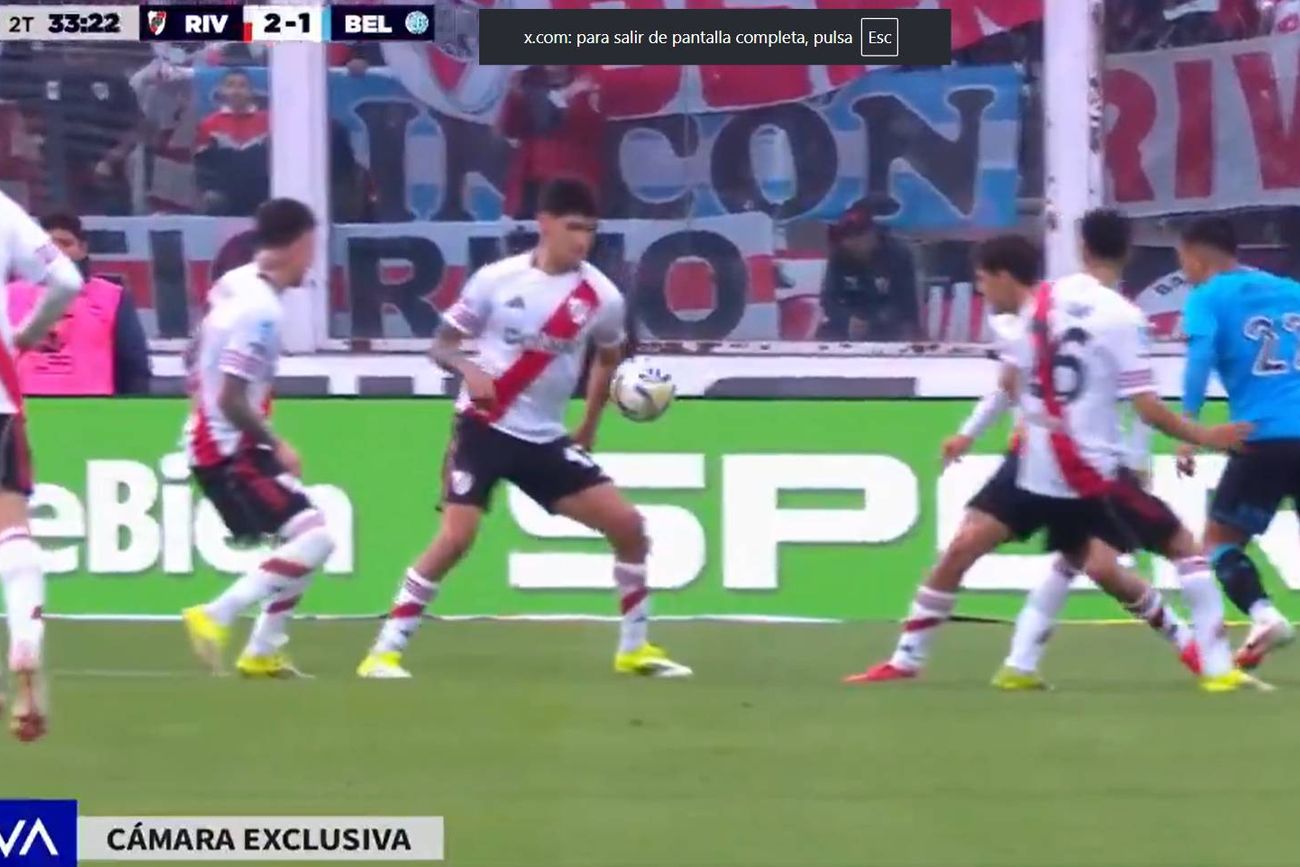 El penal que le dio el empate a Belgrano.