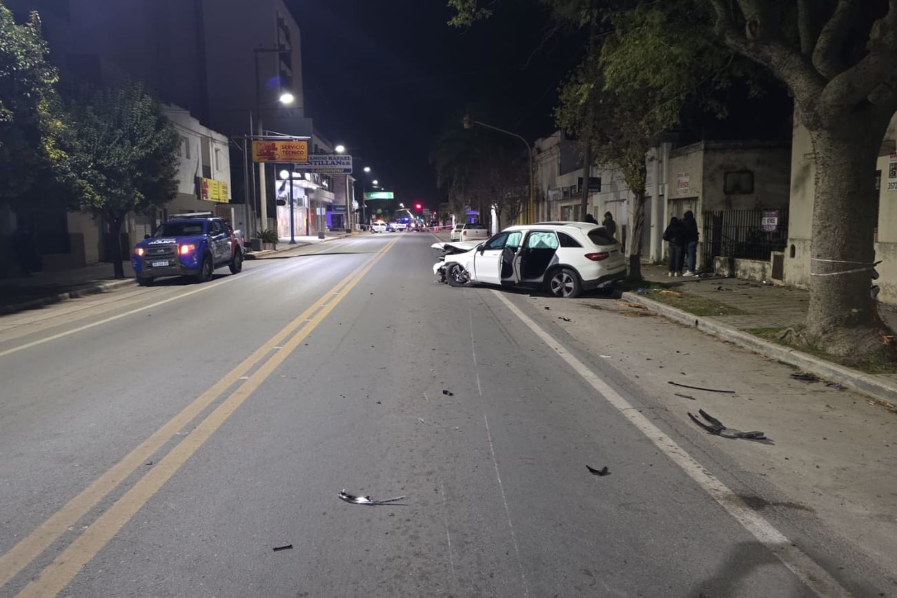 Trágico choque de un motociclista en Oncativo.