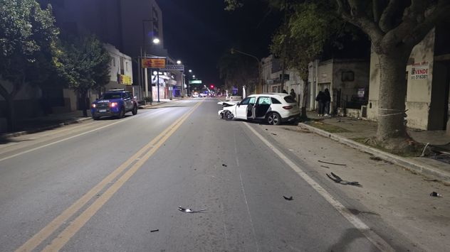 Trágico choque de un motociclista en Oncativo.