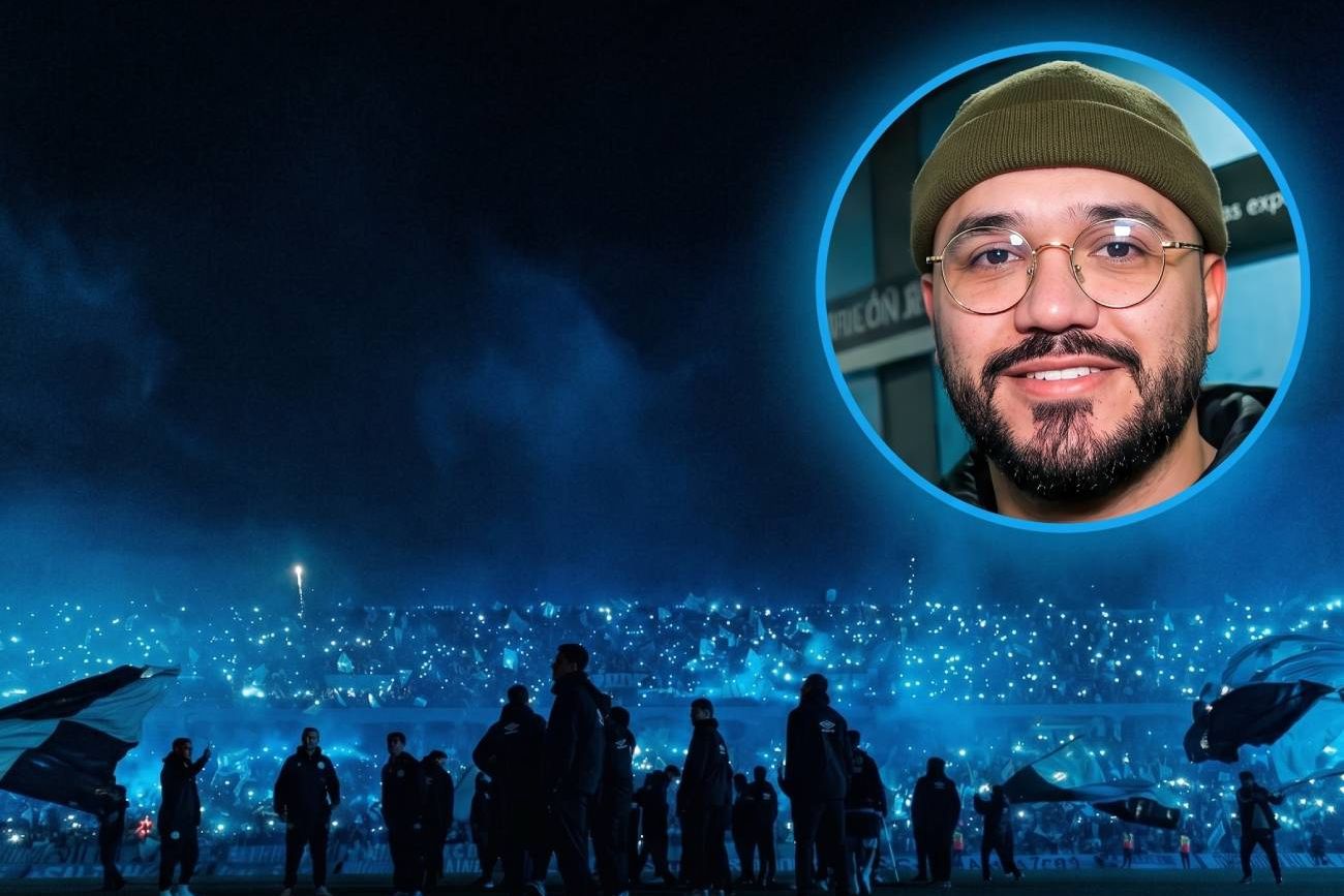 Una multitud de Belgrano en el banderazo. Periodista de Brasil, sorprendido.