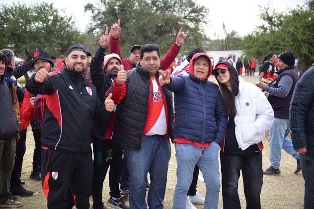 Hinchas de River en la final de la Liga Profesional de Fútbol.