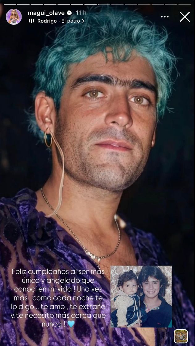 Magui Olave recordó a Rodrigo Bueno en su cumpleaños 53
