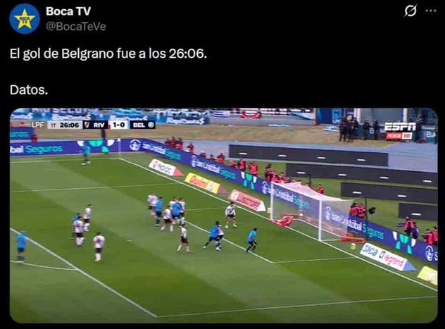 Más memes contra River por Belgrano campeón.
