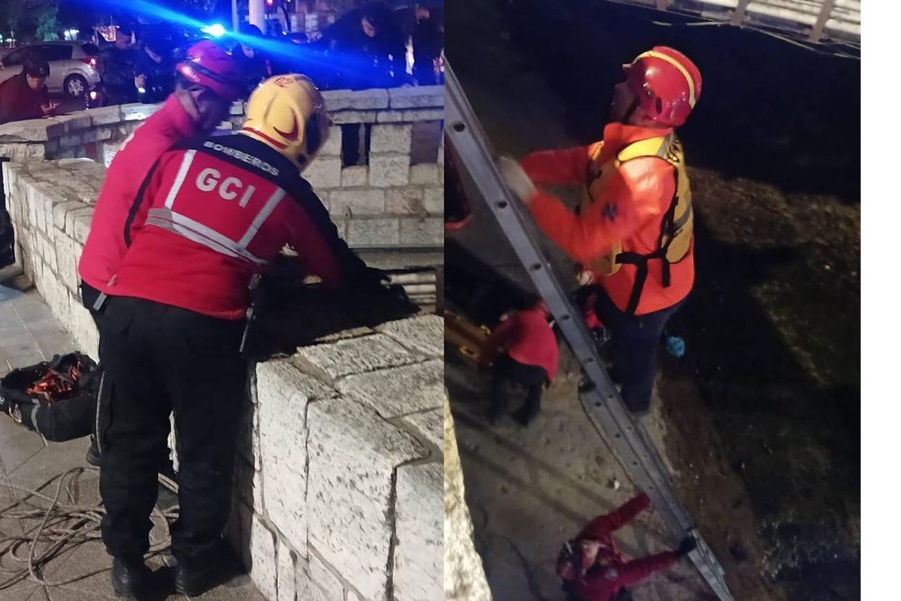 En medio de los festejos por el Belgrano campeón, un hombre cayó en La Cañada: está grave. 