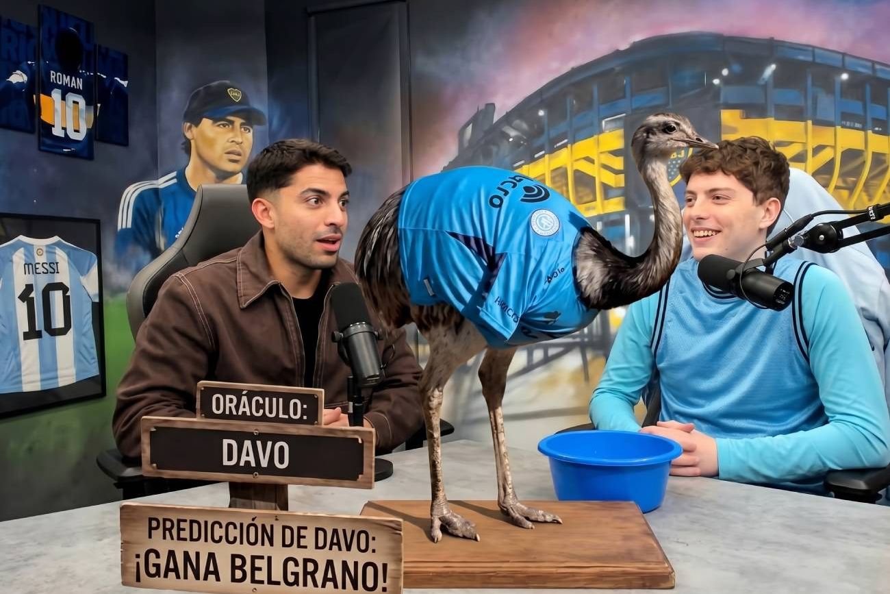 Davoo y el ñandú Davo lo predijeron: Belgrano campeón.