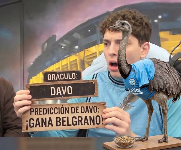 Davoo y el ñandú Davo lo predijeron: Belgrano campeón.