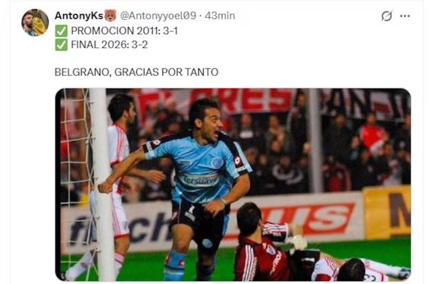 Más memes de Belgrano ante River.