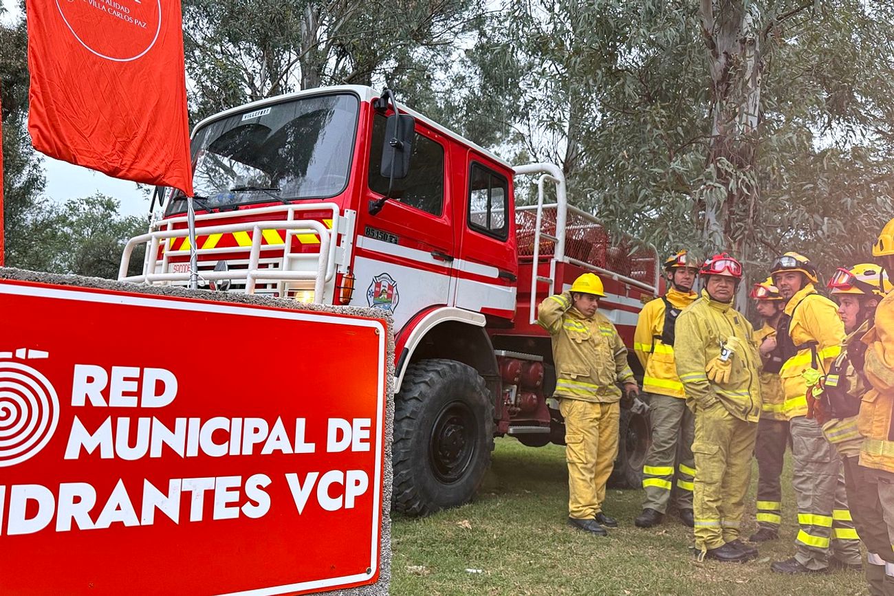 Nueva red de puntos hidrantes contra incendios en Villa Carlos Paz. 