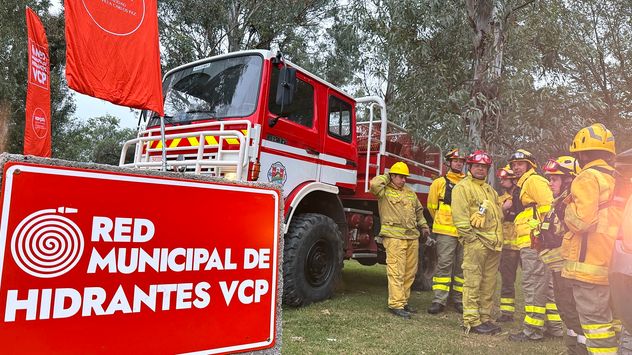 Bomberos voluntarios de Villa Carlos Paz.