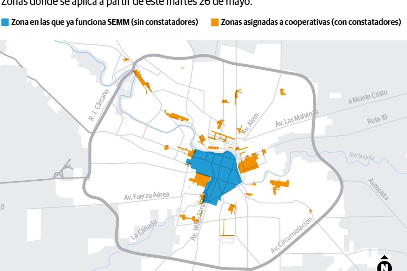 Guía para no fallar: debuta el nuevo estacionamiento medido por app en Córdoba