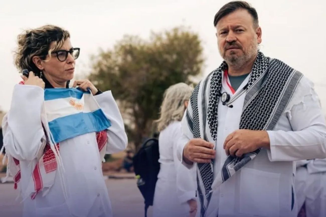 Lucas Aguilera y Paula Giménez, argentinos detenidos por llevar ayuda humanitaria a Gaza