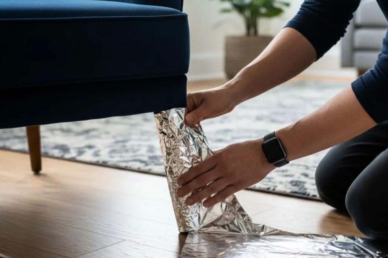 Por qué recomiendan envolver las patas de las sillas con papel aluminio en casa