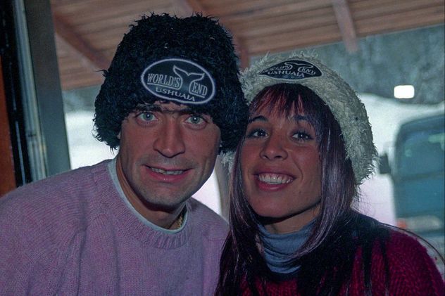 Alejandra Romero junto a Rodrigo Bueno.