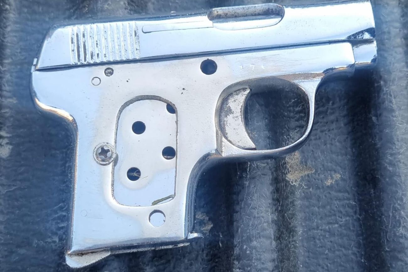 Drogas y arma. (Policía) 