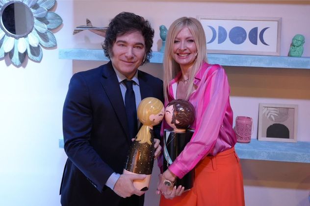 Javier Milei y Yuyito Gonzalez cuando eran pareja.