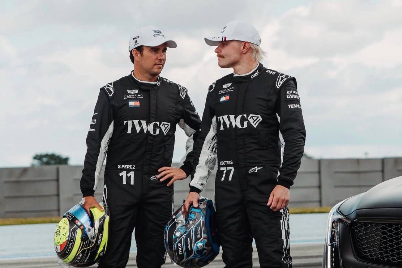 Checo Pérez y Valteri Bottas.