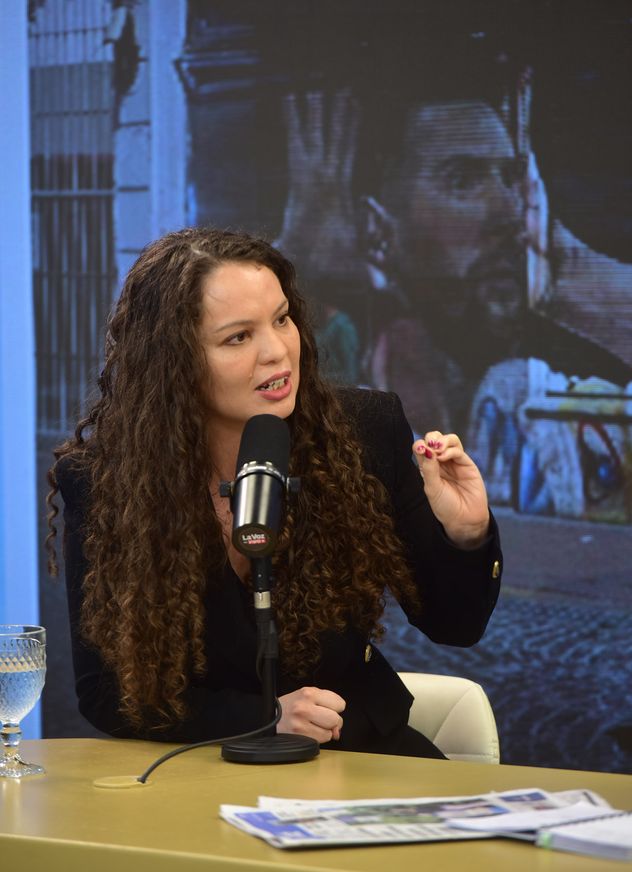 Mayra Arena, consultora, en el Streaming de La Voz en vivo.  (Nicolás Bravo / La Voz)
