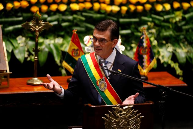 El presidente de Bolivia, Rodrigo Paz. 
