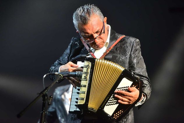 Jorge Mejía Avante, brillante en el acordeón. 