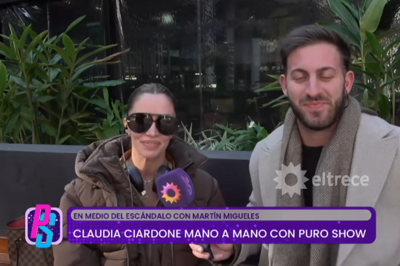 Claudia Ciardone habló sobre su relación con Martín Migueles.