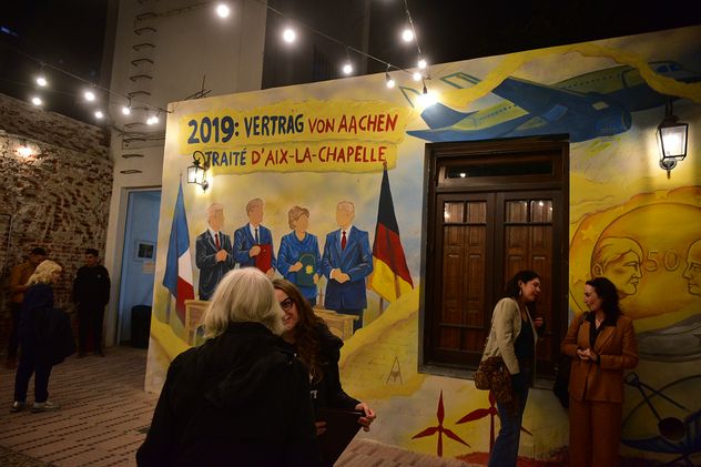 Inauguración del Kultur Ensemble Córdoba, espacio dedicado al intercambio cultural franco-alemán.
