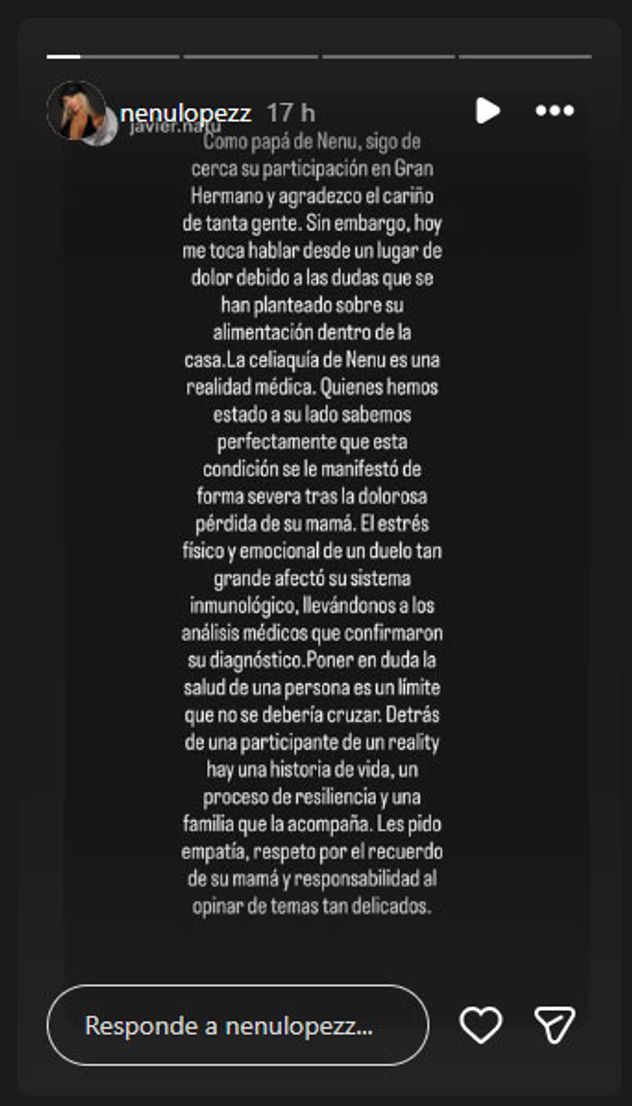 Nenu López. Foto: captura pantalla.