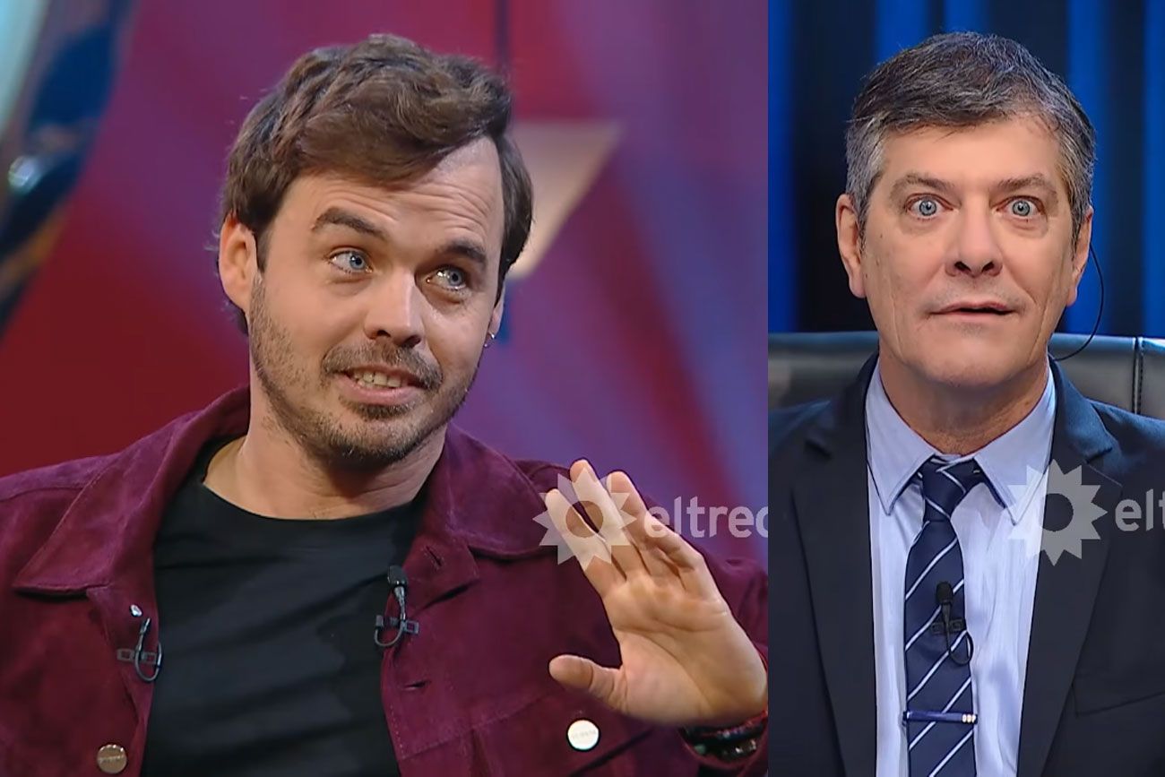 Benjamín Rojas y Mario Pergolini. Foto: captura pantalla.