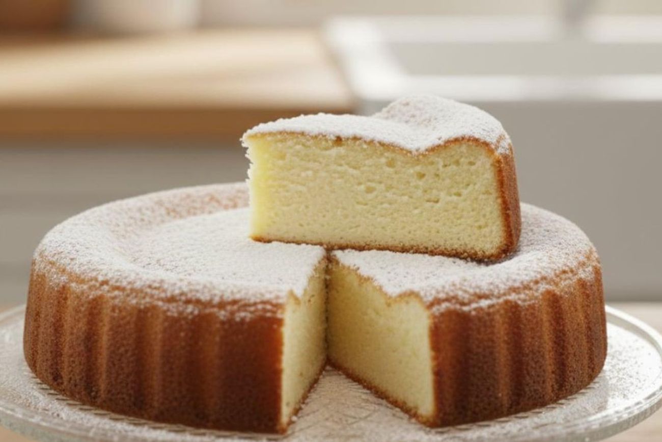 La mini torta proteica de ricota combina una superficie apenas dorada con un interior húmedo y cremoso que recuerda al cheesecake.