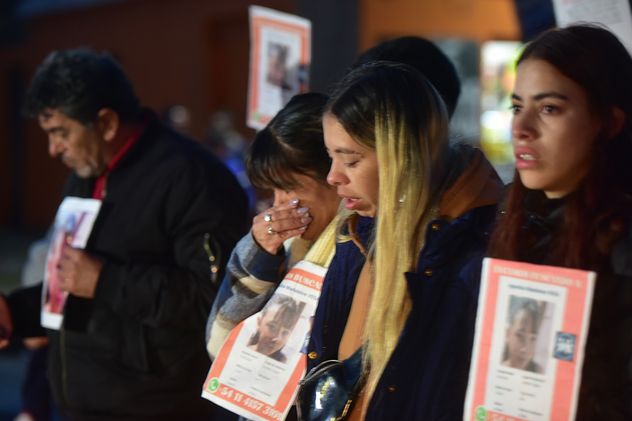 Marcha por la aparición de Agostina Vega, la adolescente desaparecida en Córdoba.